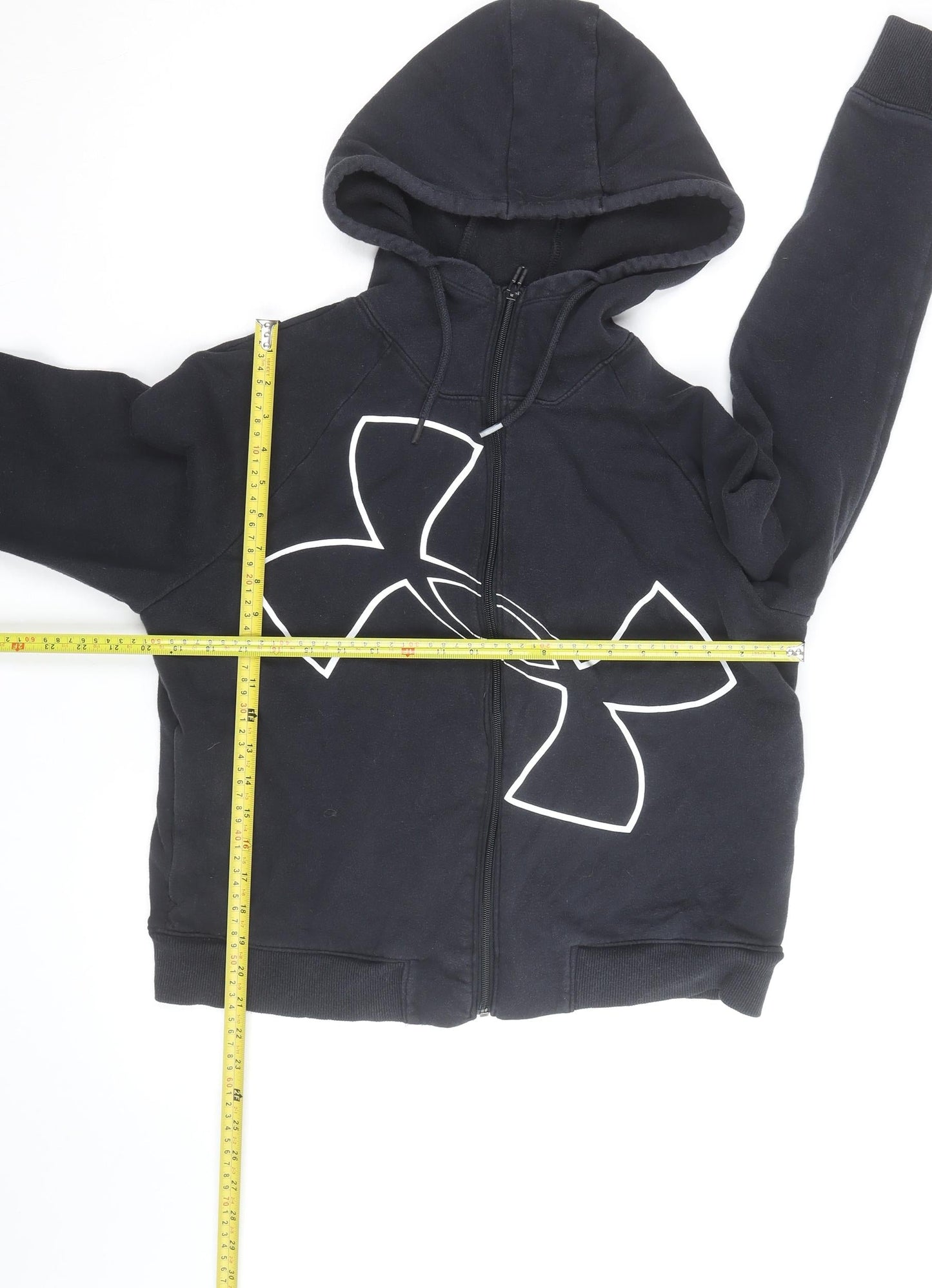 Under Armour Men's Black Full Zip Hoodie Size L Sports Fleece