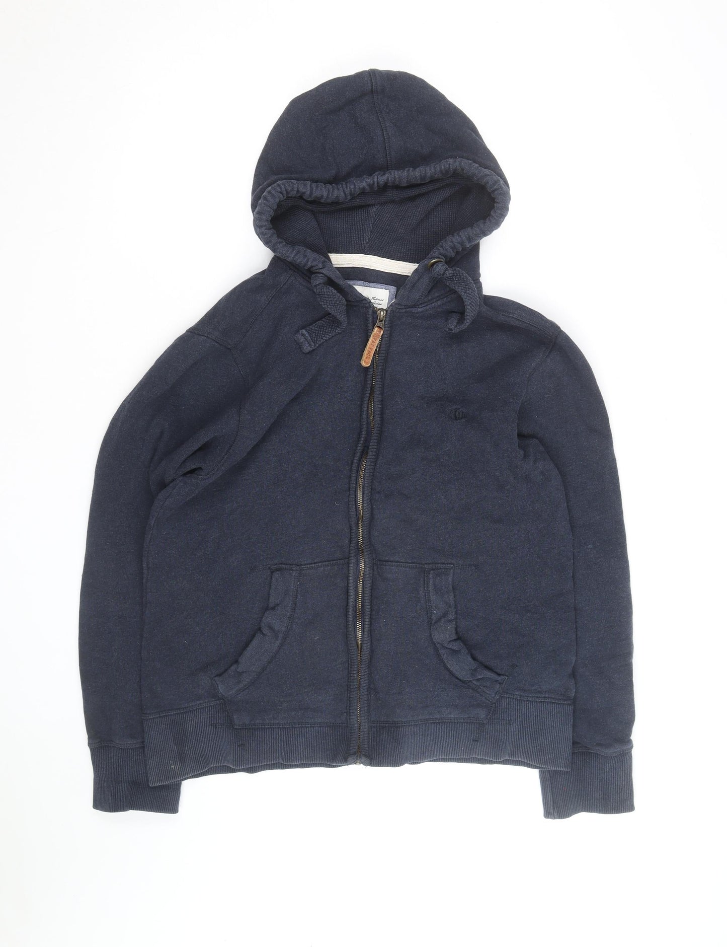 Fat Face Men's Navy Blue Full Zip Hoodie Size M Cotton Blend