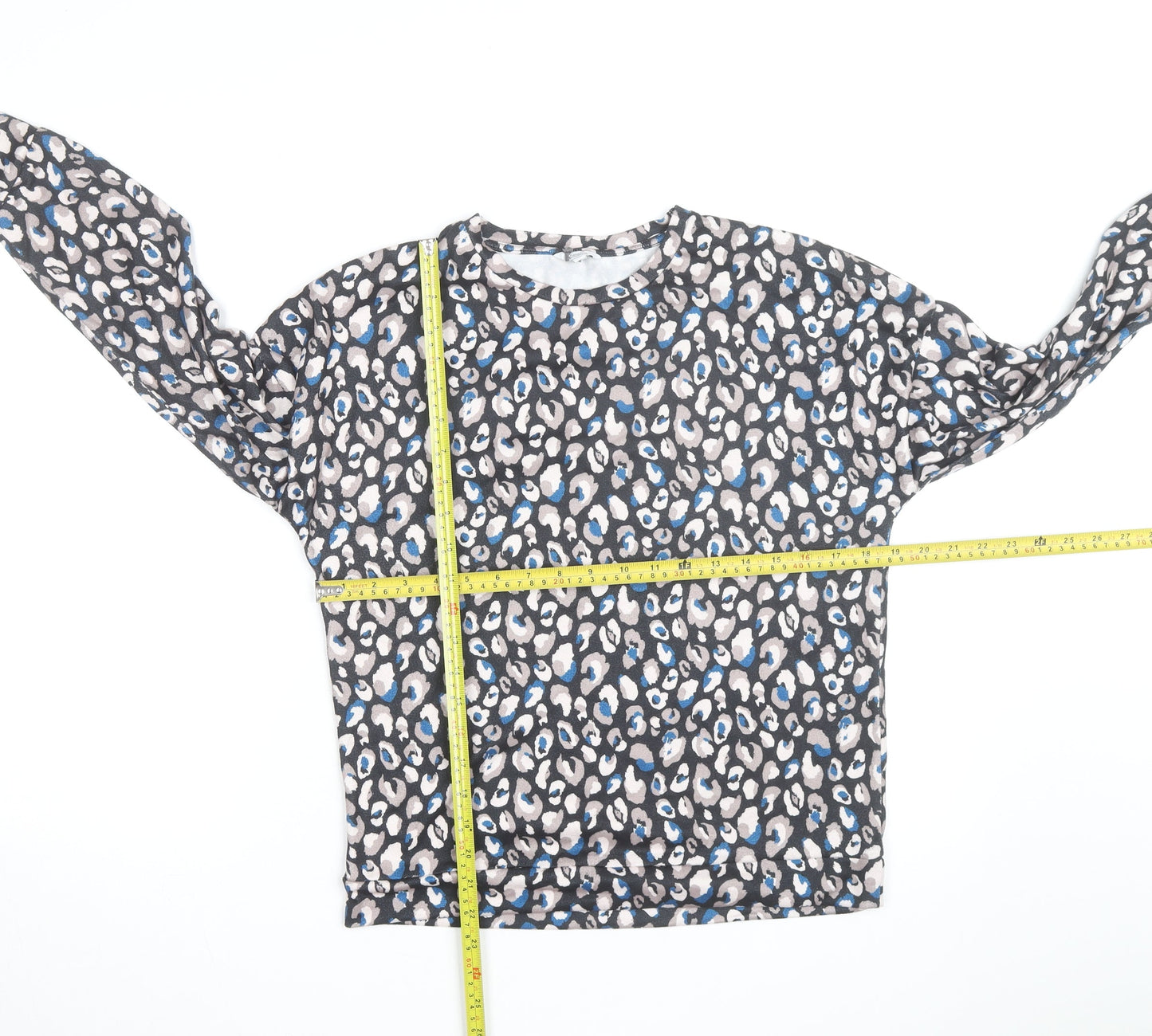 Dunelm Women's Multicoloured Animal Print Long Sleeve Top Size 8