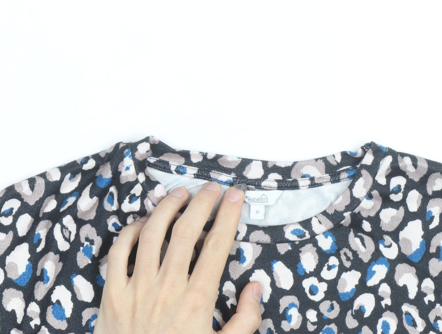 Dunelm Women's Multicoloured Animal Print Long Sleeve Top Size 8