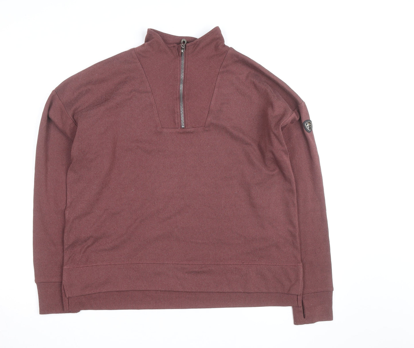 Trespass Men's Brown 1/4 Zip Pullover Sweatshirt Size L