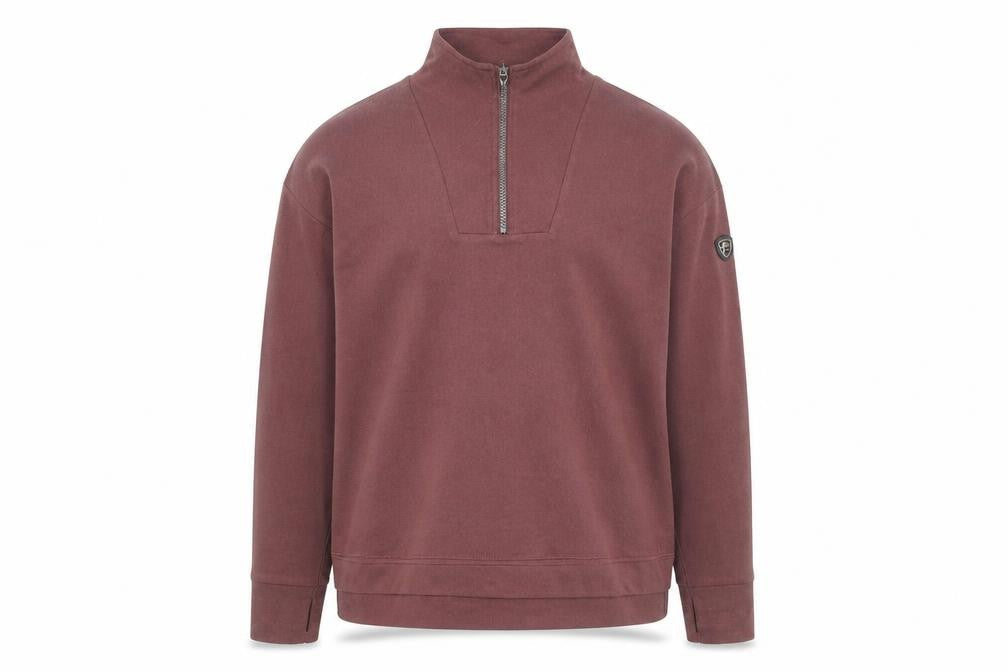 Trespass Men's Brown 1/4 Zip Pullover Sweatshirt Size L
