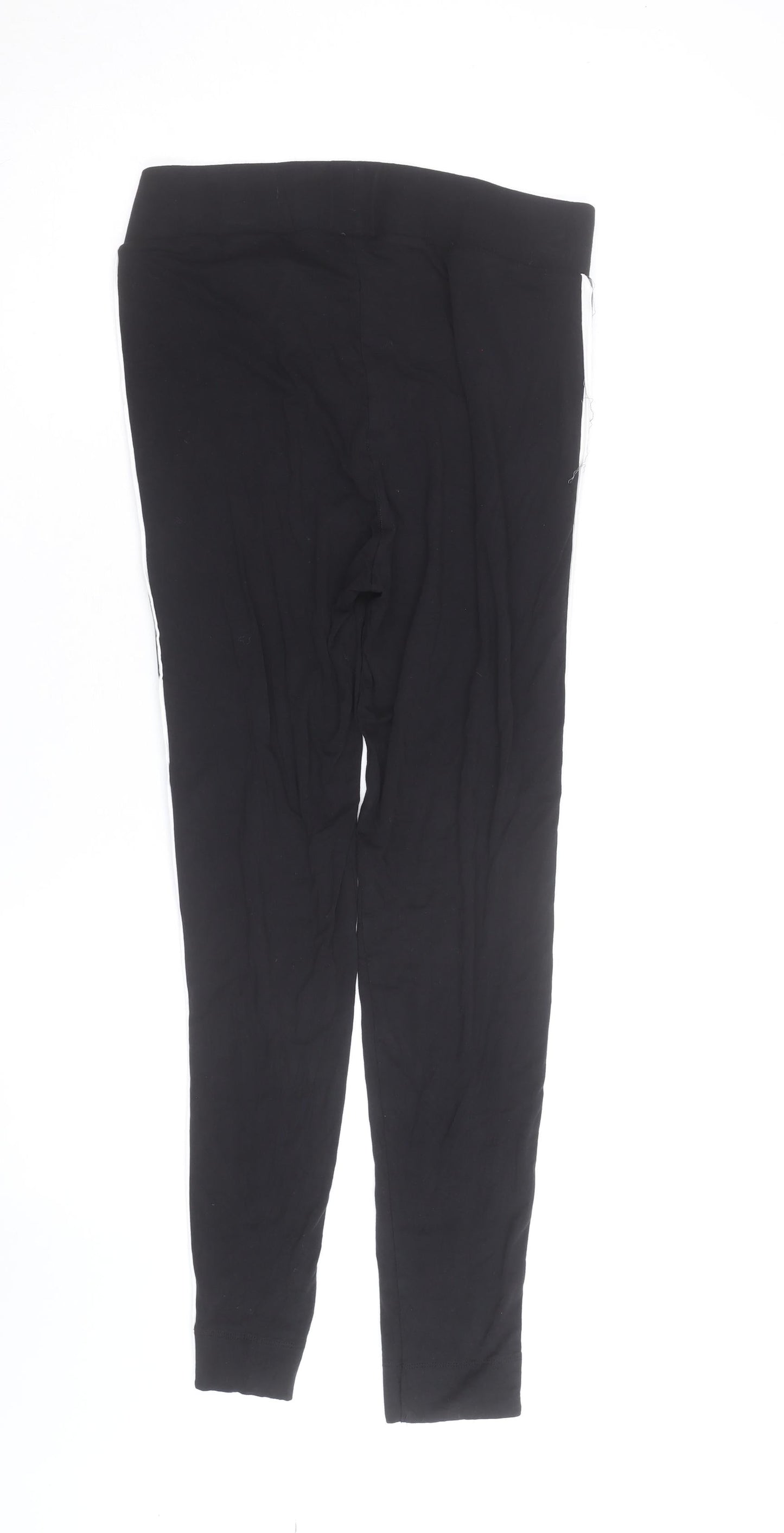 Marks and Spencer Women's Black Camouflage Stripe Leggings Size 16