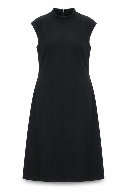Zara Women Black Size 10 Sheath Midi Sleeveless Dress