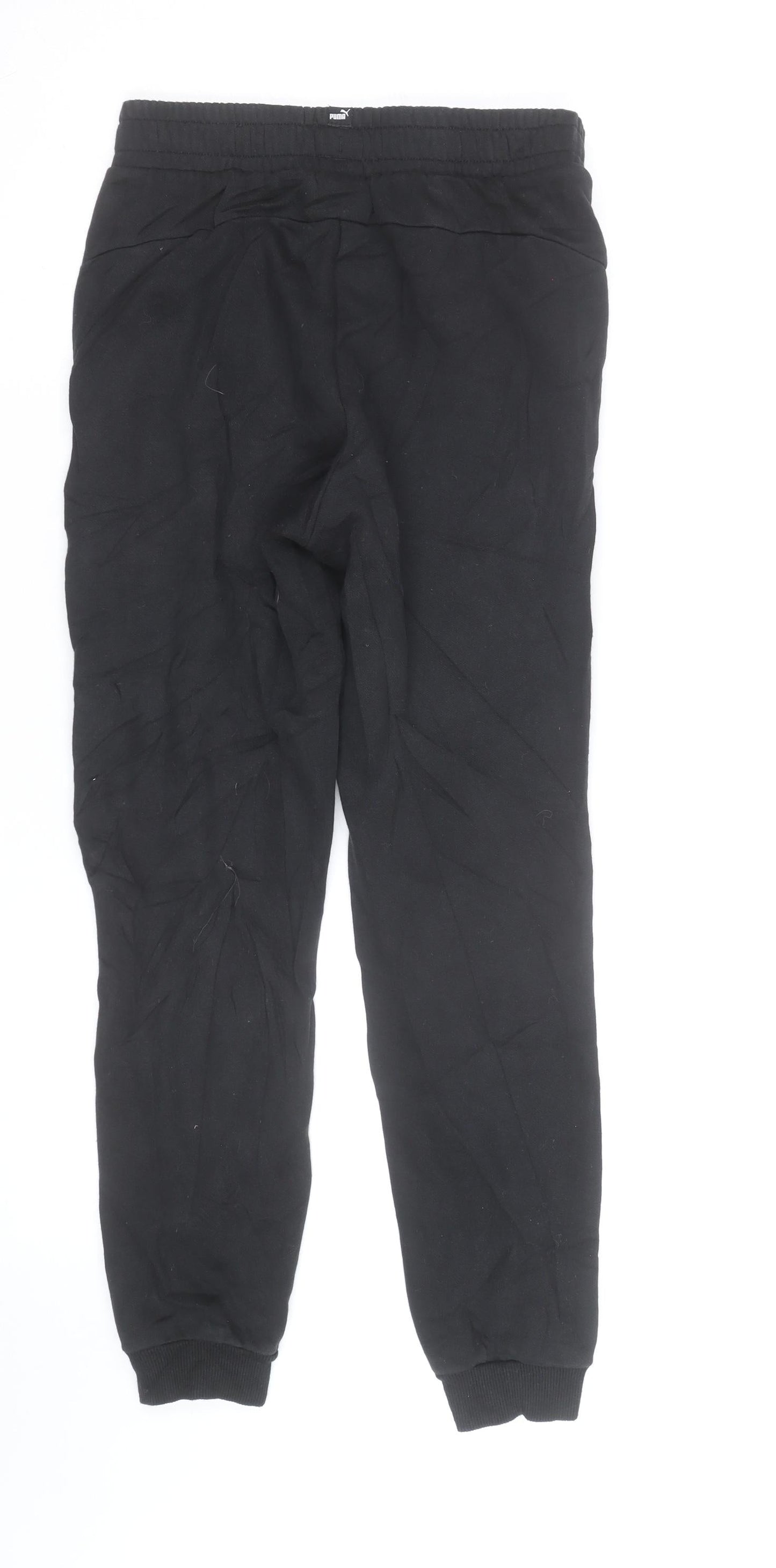 Puma Boys Black Jogger Sweatpants 10 Years Regular Fit Fleece Activewear