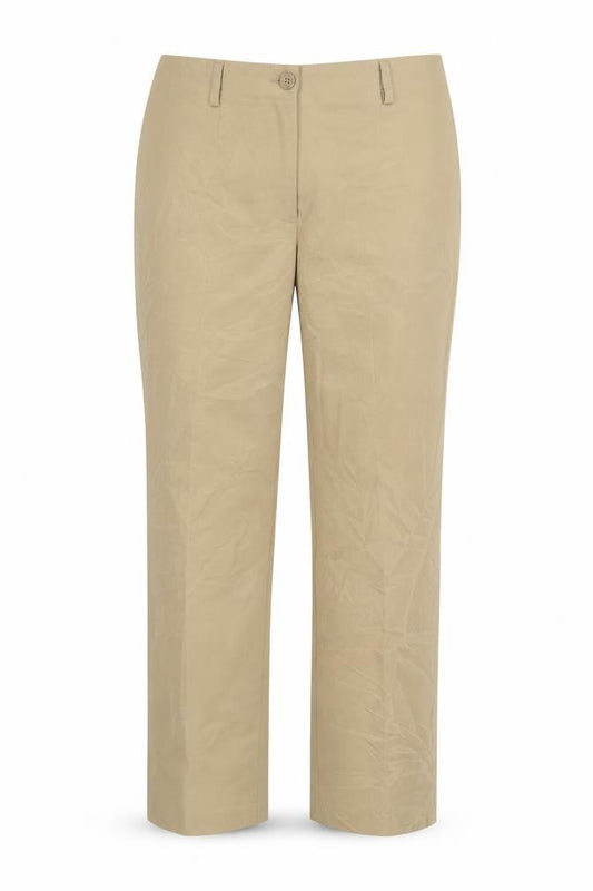 Artigiano Women’s Beige Cotton Stretch Dress Pants Size 18