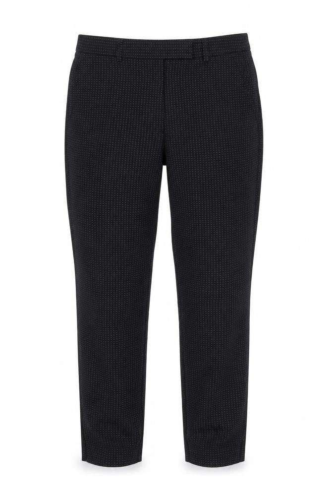 Marks & Spencer Women's Black Geometric Slim Trousers Size 12