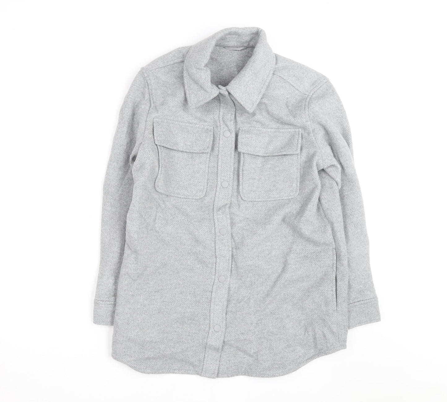 Marks and Spencer Men’s Grey Flannel Lined Button Jacket Size 10