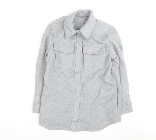 Marks and Spencer Men’s Grey Flannel Lined Button Jacket Size 10