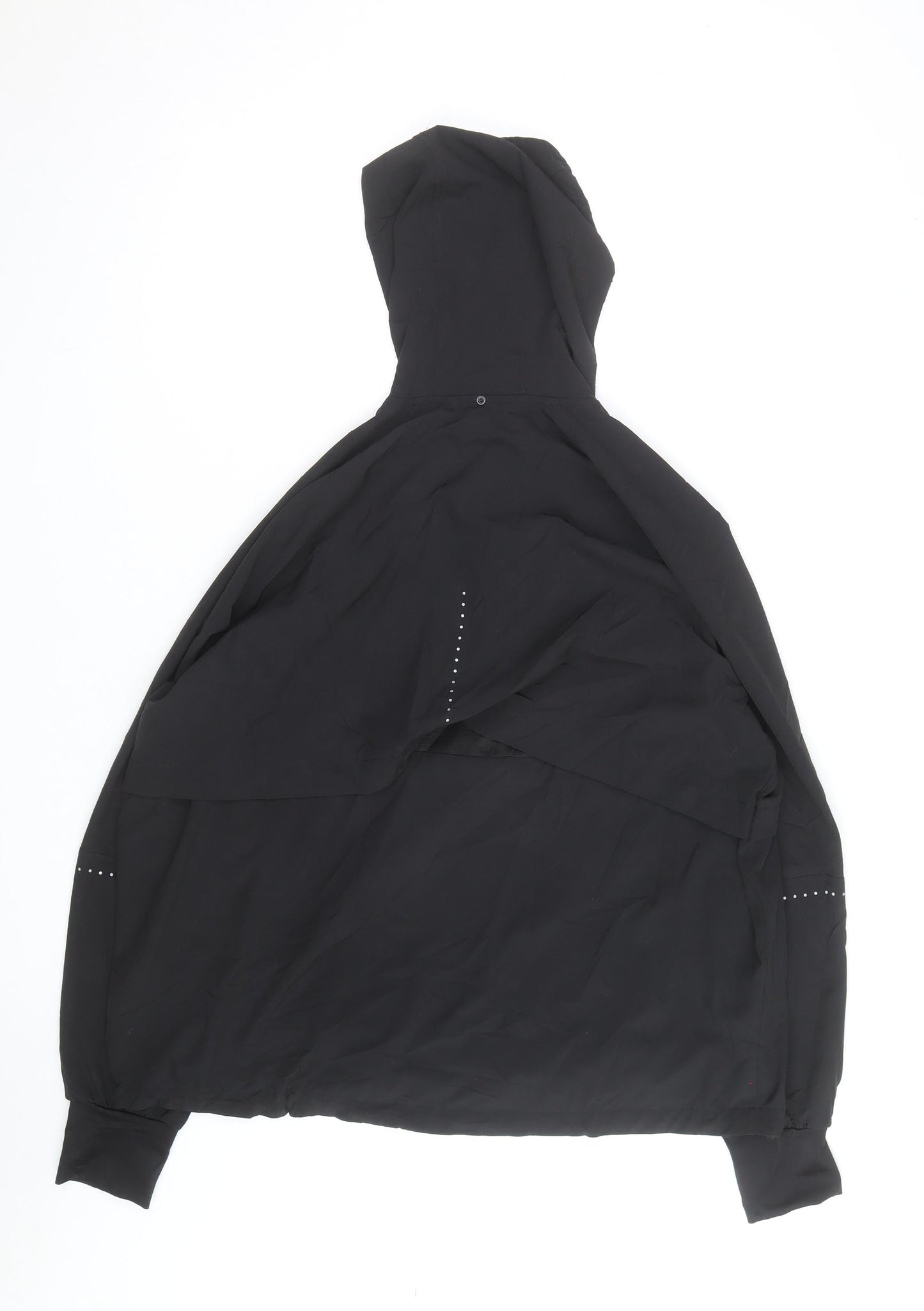 H&M Men's Black L Lightweight Hooded Windbreaker Jacket