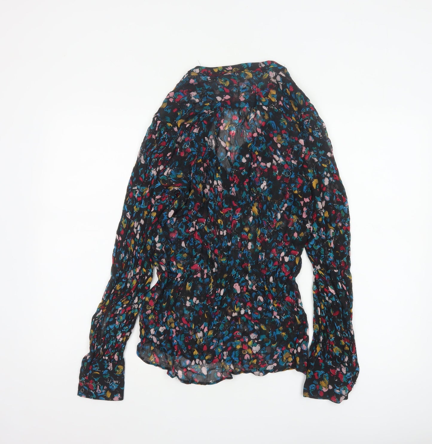 AND/OR Womens Multicoloured Floral Viscose Tunic Blouse Size 14