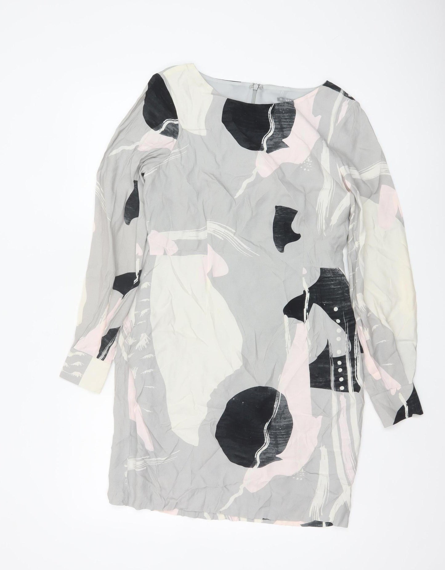 Oliver Bonas Women’s Multicoloured Shift Dress Size 6 Knee Length