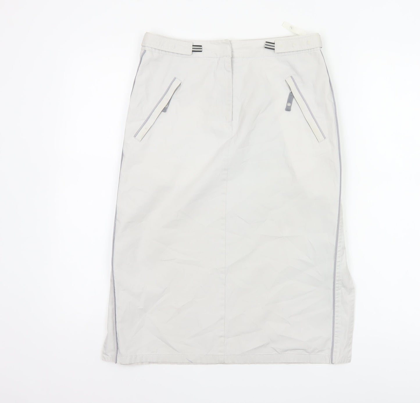 Next Women Grey Knee Length Straight Skirt Size 8