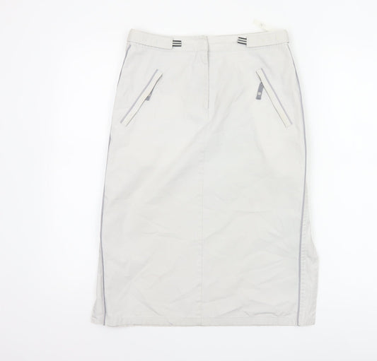 Next Women Grey Knee Length Straight Skirt Size 8