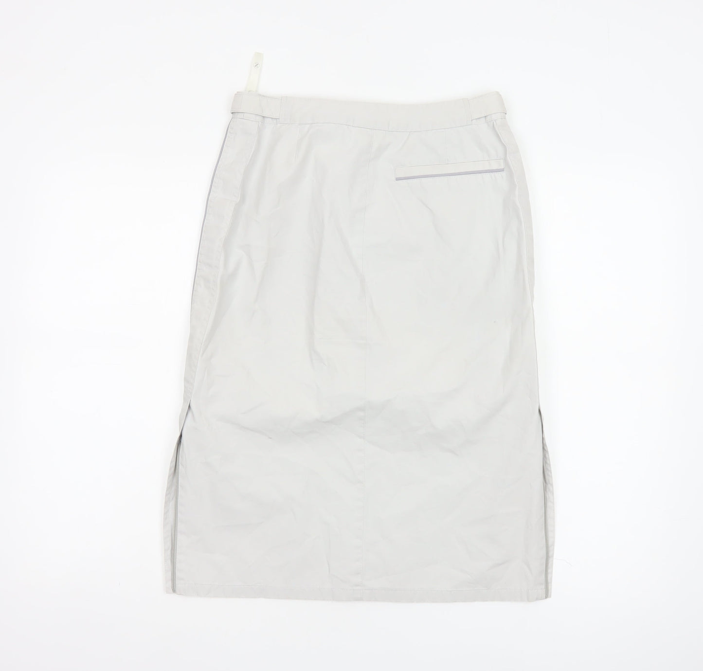 Next Women Grey Knee Length Straight Skirt Size 8