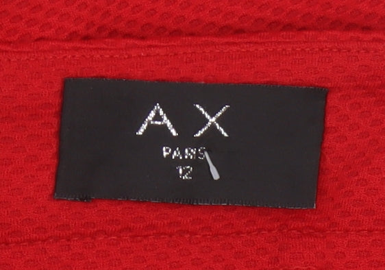 AX Paris Women Red Strapless Bodycon Knee Length Dress Size 12