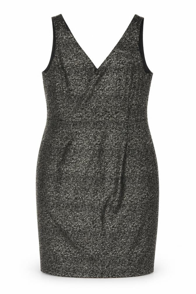 Phase Eight Women’s Black Glitter Bodycon Dress Size 16
