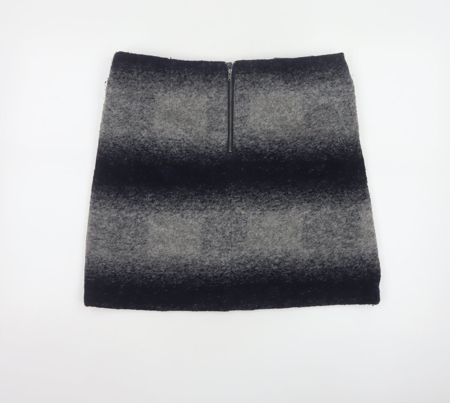 White Stuff Women’s Grey Wool Blend Short Pencil Skirt UK 14