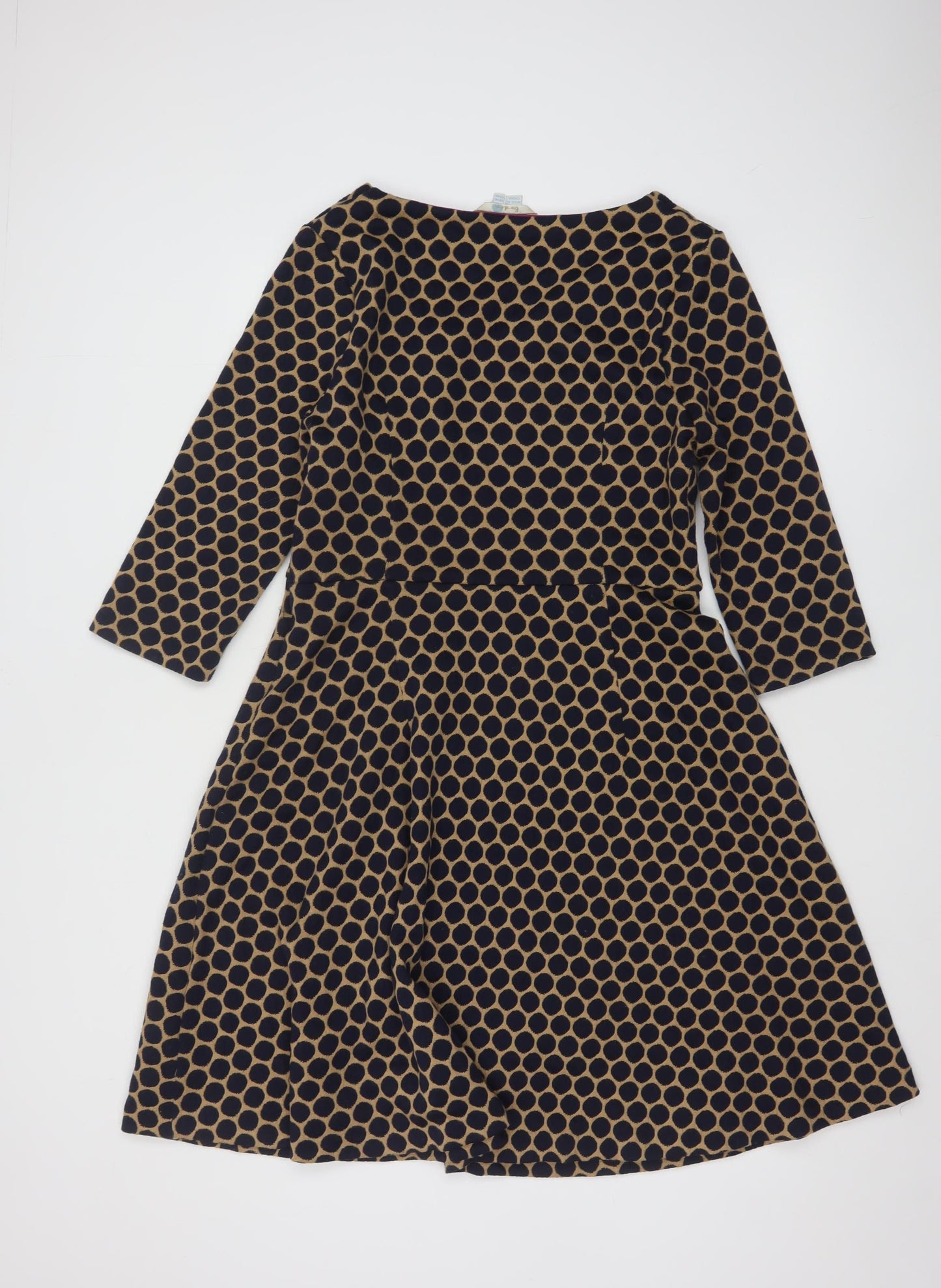 Boden Women’s Blue Geometric Fit & Flare Dress Size 14L