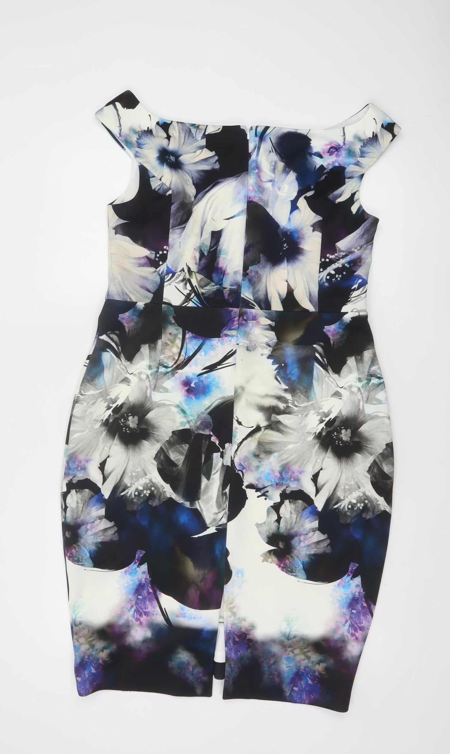 Coast Women's Multicoloured Floral Off-Shoulder Bodycon Dress Size 16