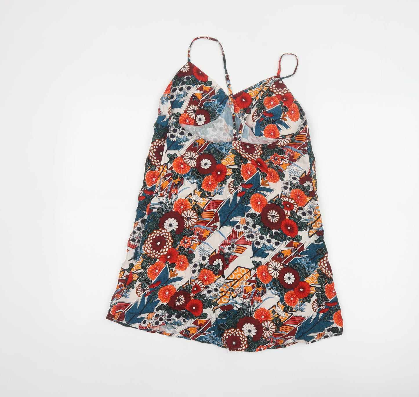 Superdry Womens Multicoloured Floral V-Neck Camisole Top UK 8