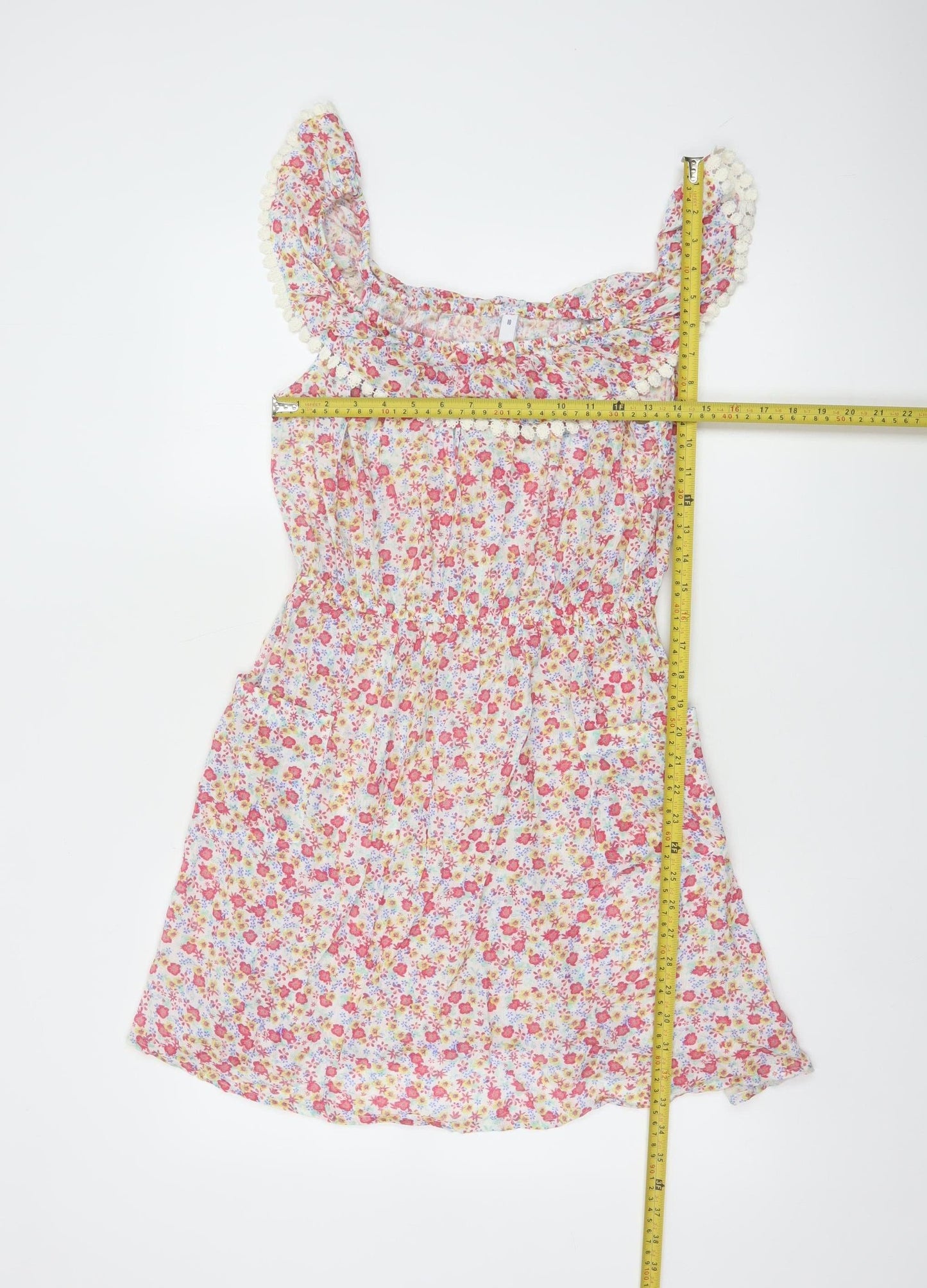 By Henry Holland Women's Multicoloured Floral A-Line Dress Size 10