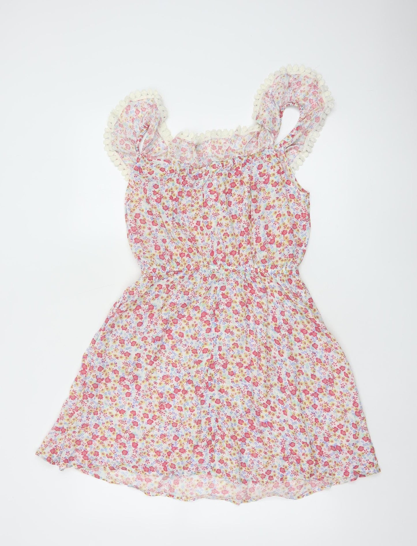 By Henry Holland Women's Multicoloured Floral A-Line Dress Size 10
