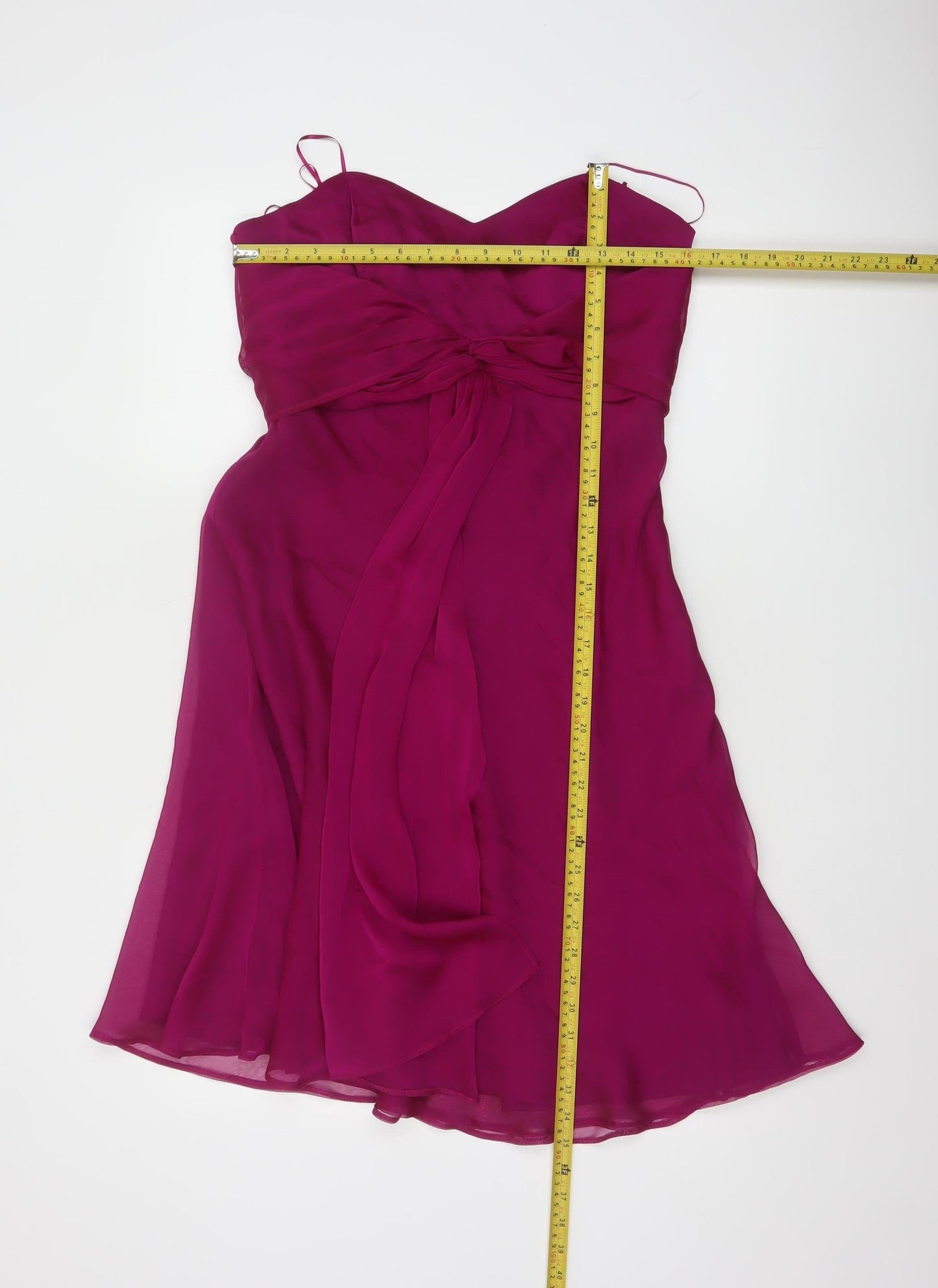 Début Women Purple Size 12 Fit & Flare Chiffon Knee Length Dress
