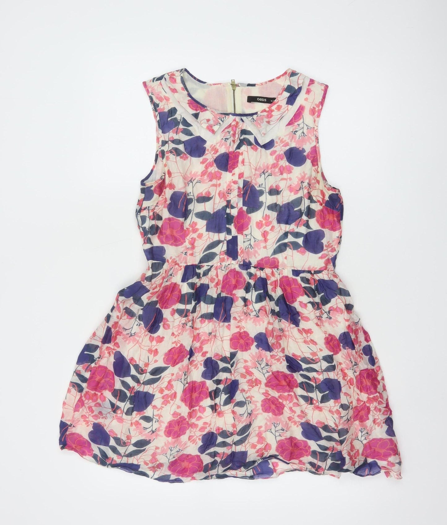 Oasis Women’s Multicoloured Floral Fit & Flare Dress Size 10