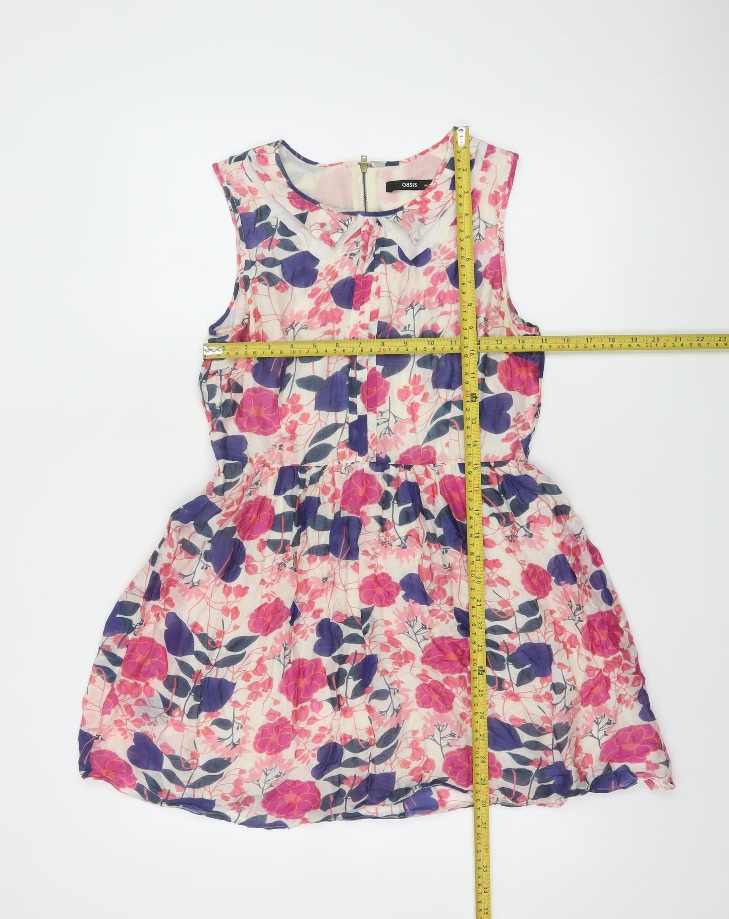 Oasis Women’s Multicoloured Floral Fit & Flare Dress Size 10
