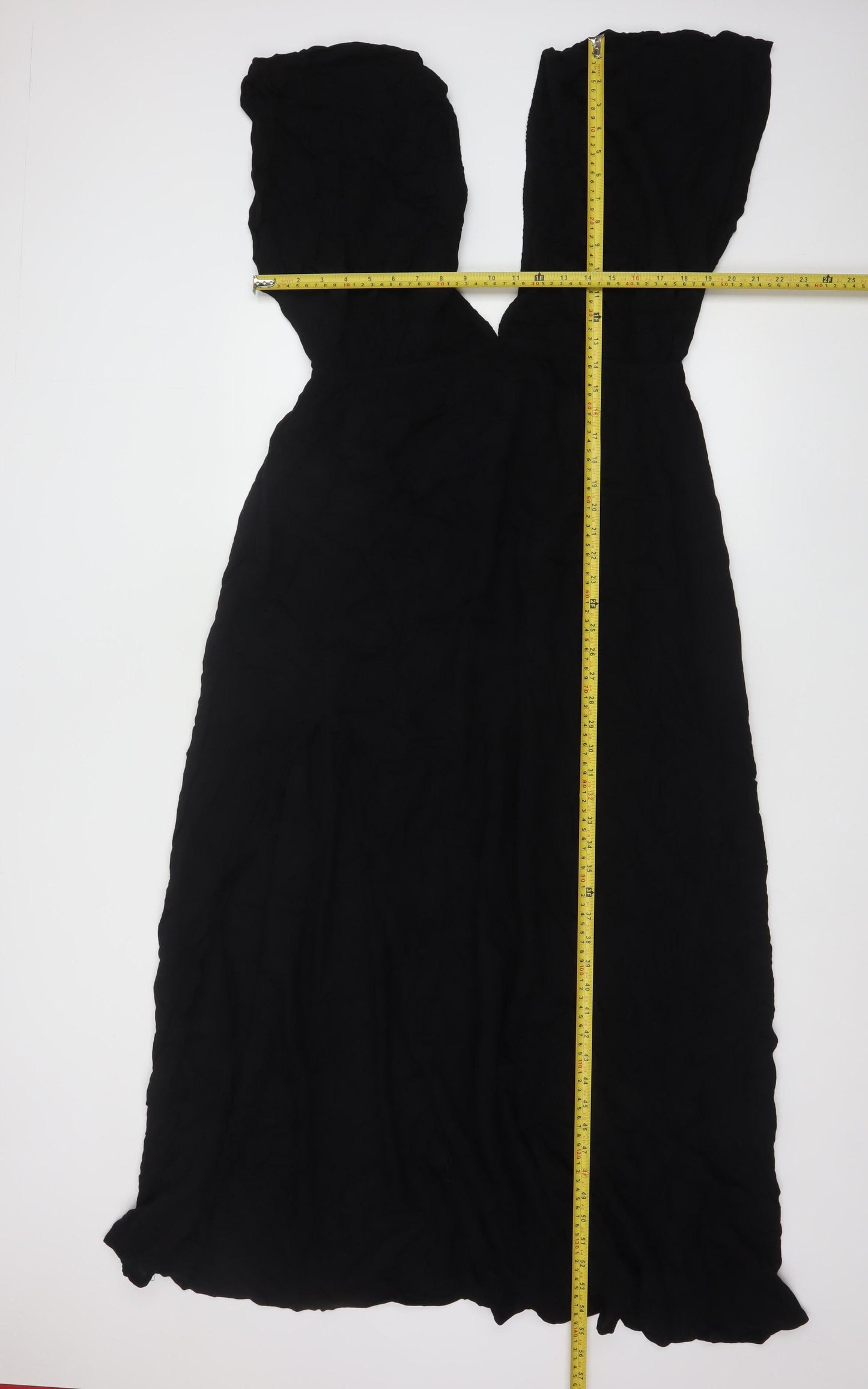 ASOS DESIGN Women’s Black Viscose Midi A-Line Dress Size 16