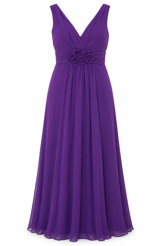 BHS Women’s Purple Long Ball Gown Dress Size 10 Wedding Collection