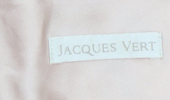 Jacques Vert Women Beige Floral A-Line Chiffon Dress Size 20