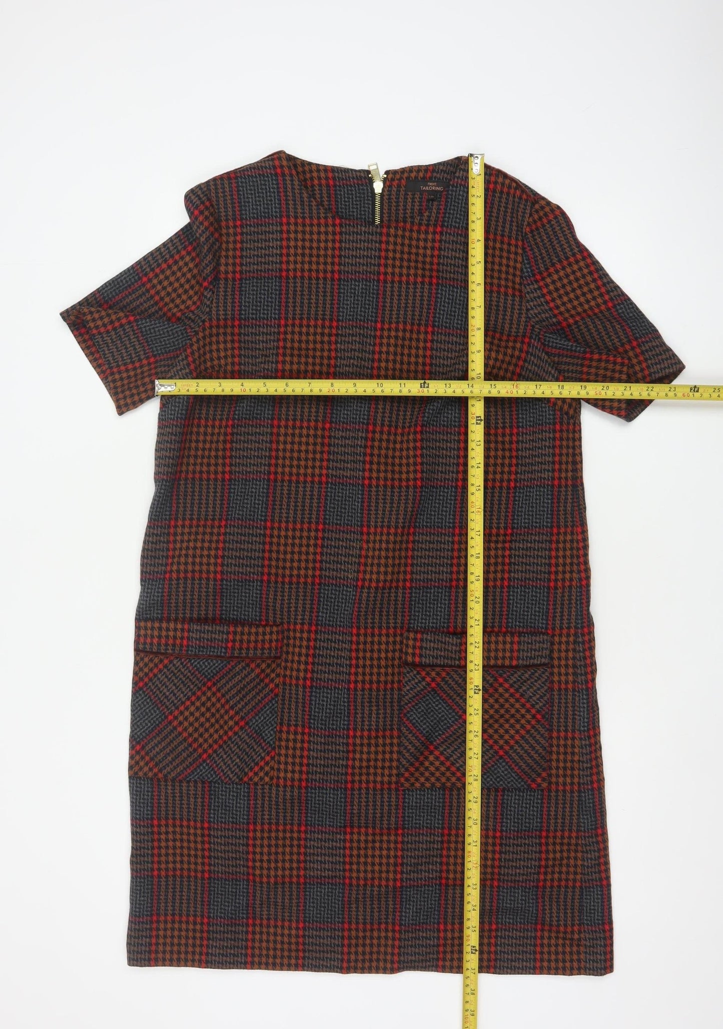 Next Women’s Multicoloured Check Shift Dress Size 14