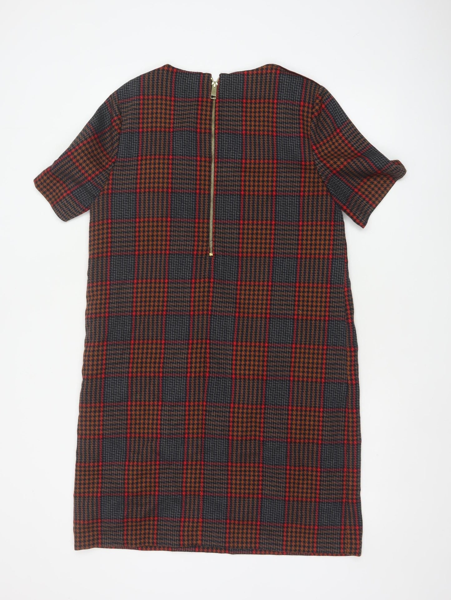 Next Women’s Multicoloured Check Shift Dress Size 14