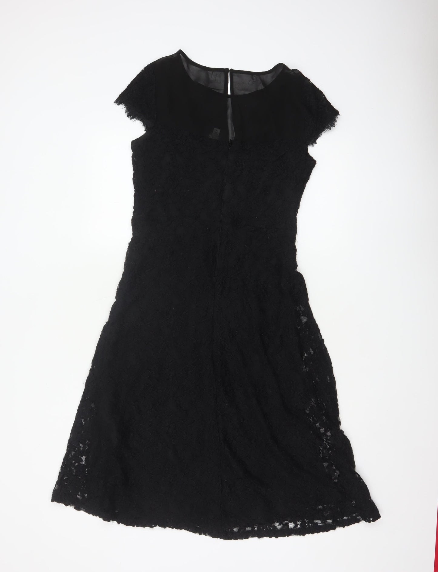 Sangria Women’s Black Lace A-Line Knee Length Dress Size 8