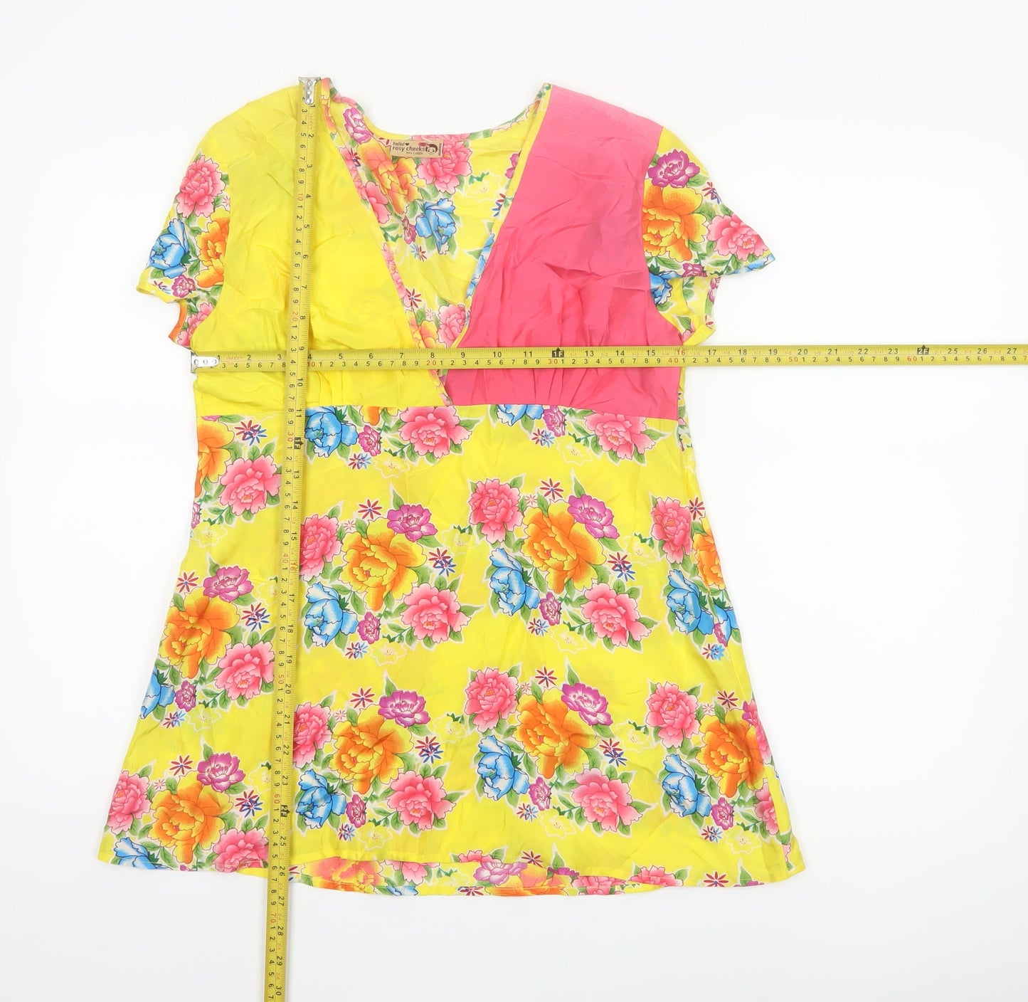 Ringspun Womens Multicoloured Silk Floral Tunic Blouse Size 6