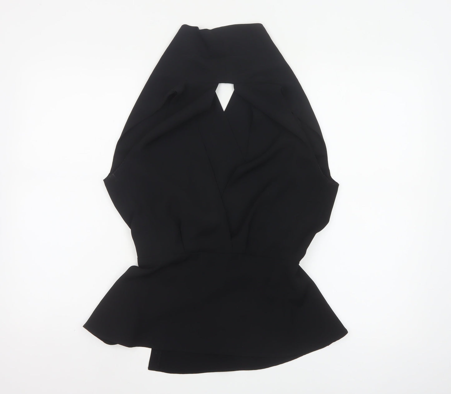 Coast Women's Black Wrap Sleeveless Blouse UK 10