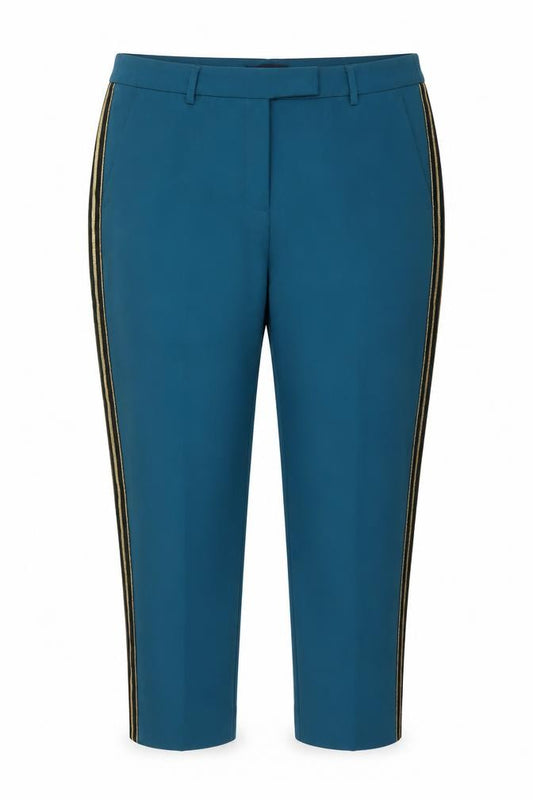 Marks and Spencer Women’s Teal Trousers Size 18 Regular Polyester Blend