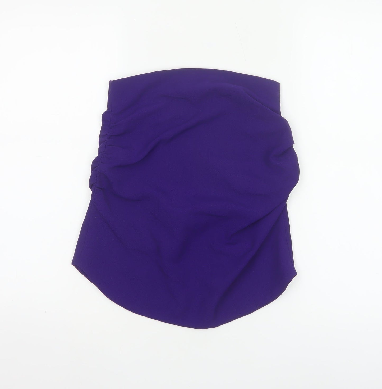Zara Women Purple Strapless Camisole Top XS Woven Partywear