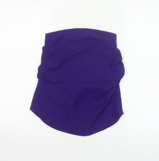 Zara Women Purple Strapless Camisole Top XS Woven Partywear