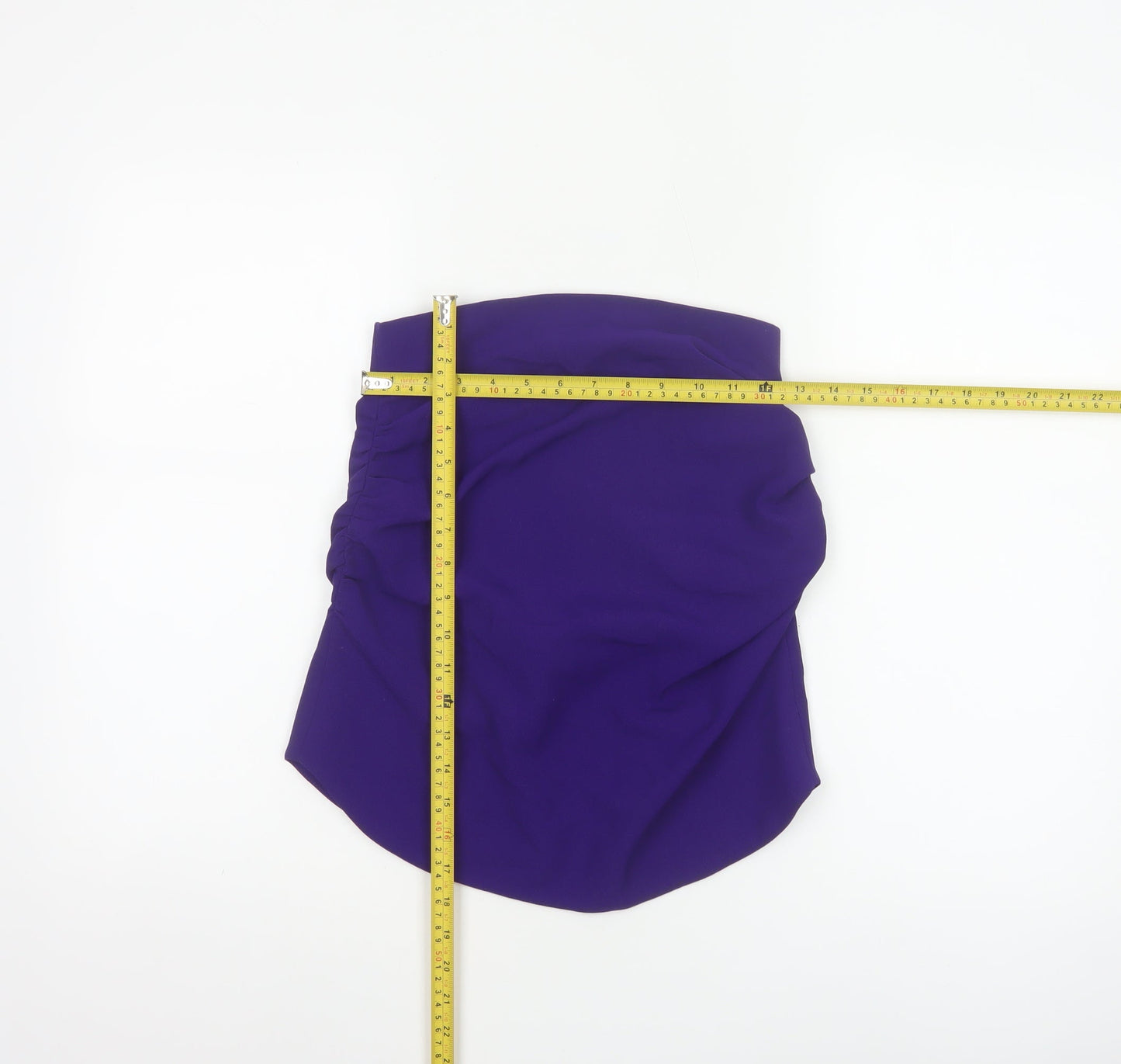 Zara Women Purple Strapless Camisole Top XS Woven Partywear