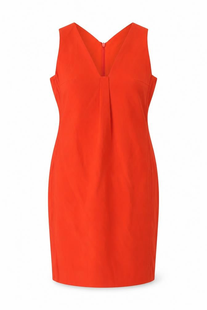 Next Women Orange Sleeveless Sheath Dress UK 10 Elegant Summer