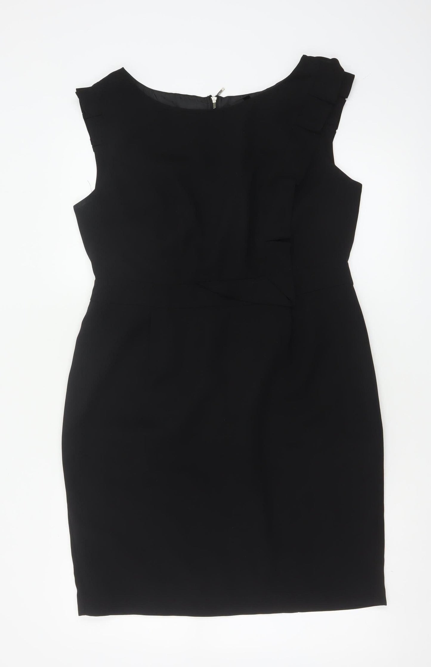 Marks and Spencer Women’s Black Size 14 Sleeveless Sheath Dress