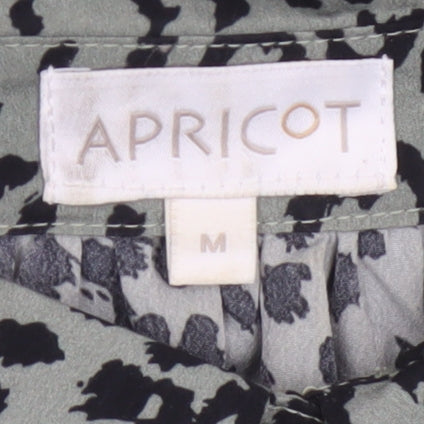 Apricot Women Green Animal Print M Shirt Dress