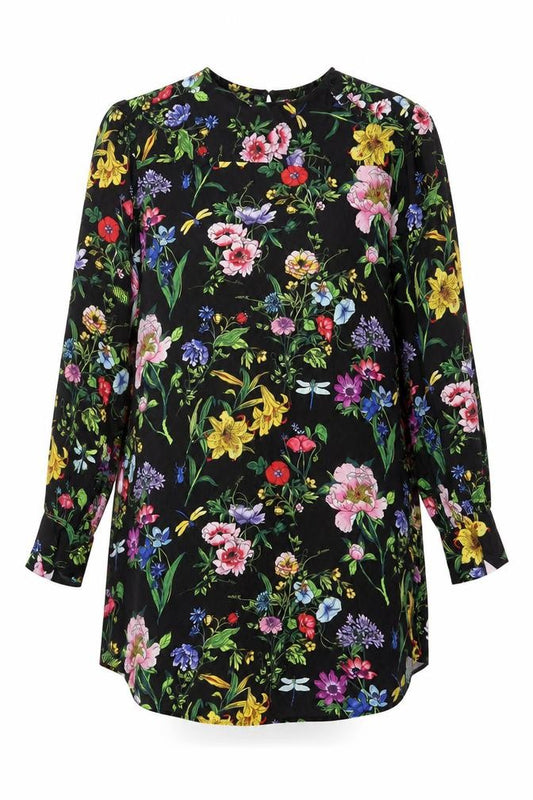 H&M Women Multicoloured Floral Viscose Shift Dress Size 8
