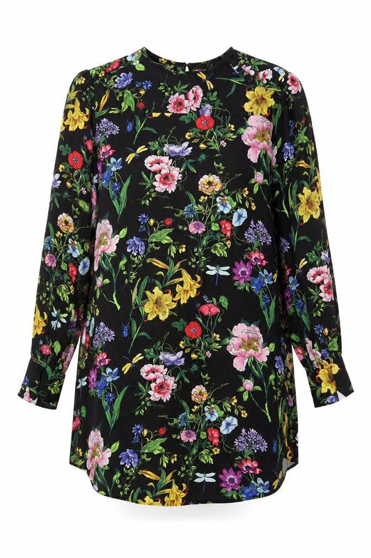 H&M Women Multicoloured Floral Viscose Shift Dress Size 8