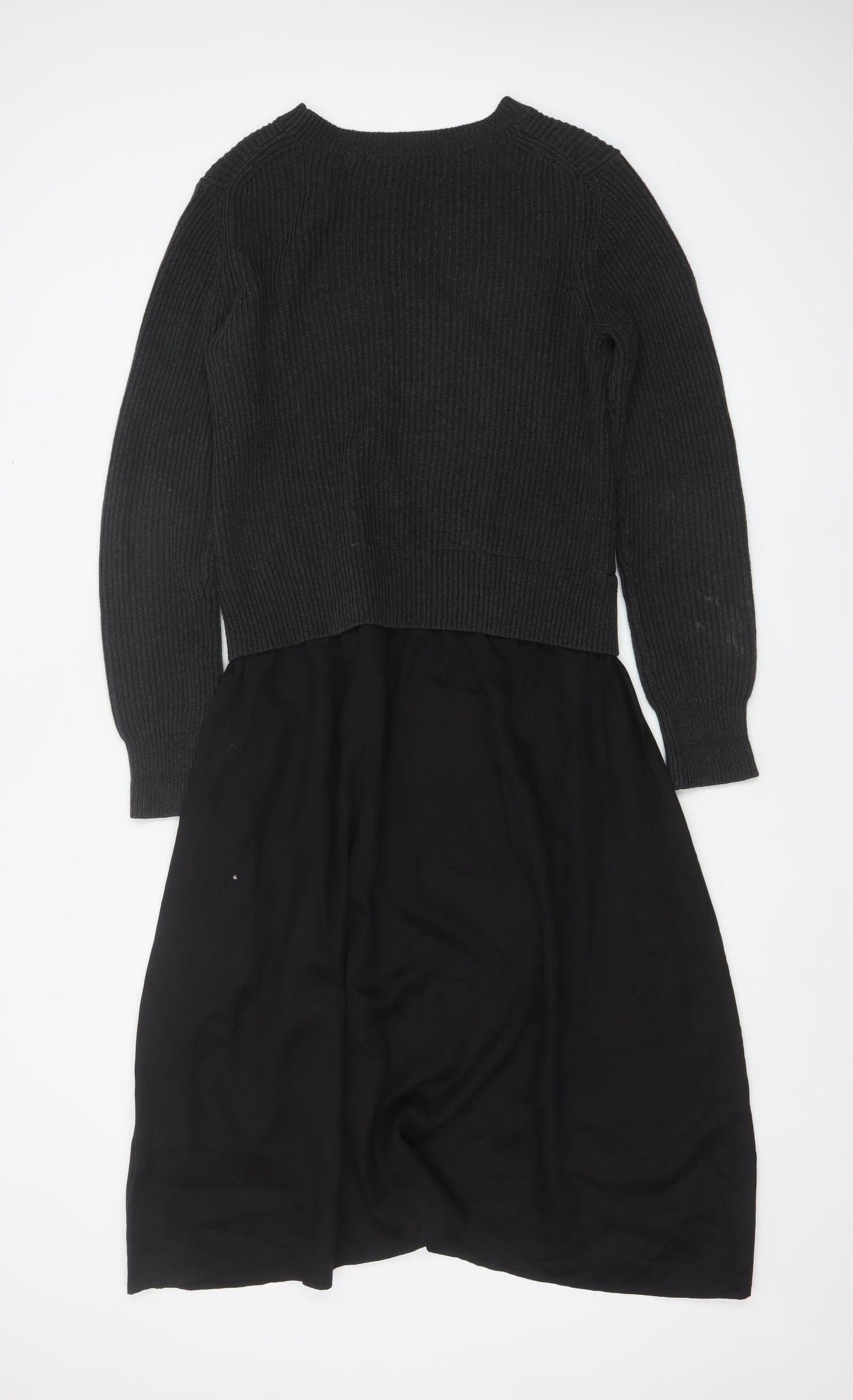 French Connection Women's Black Long Sleeve Jumper Dress Size S