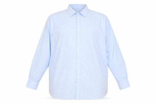 Marks & Spencer Men Blue Regular Fit Long Sleeve Dress Shirt 20in Collar