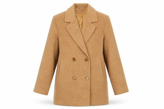 Forecaster Boston Women’s Beige Wool Pea Coat Size 8P